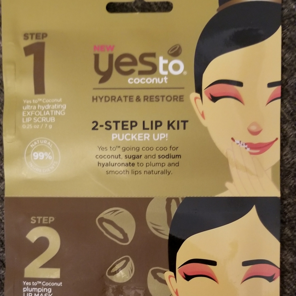 Lot of 4 Yes 2 coconut lip kit